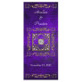 Emperor Purple Stained Glass Wedding Program Custom Rack Cards