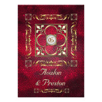 Emperor Red Save The Date Fleur Invitation