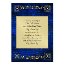 Emperor Sapphire Fleur Guest Info Business Card