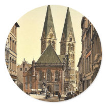 Emperor William's Place, Bremen, Germany classic P Round Stickers