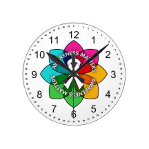 Emphysema Awareness Matters Petals Wallclocks