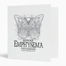 Emphysema Butterfly 3 Ring Binder