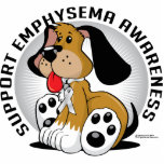 Emphysema Dog Photo Cut Out