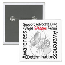 Emphysema Inspirations Spiral Ribbon Pinback Buttons