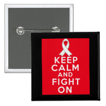 Emphysema Keep Calm and Fight On Button