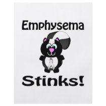 Emphysema Stinks Skunk Awareness Design Full Color Flyer