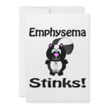 Emphysema Stinks Skunk Awareness Design Personalized Invitation
