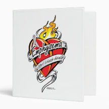 Emphysema Tattoo Heart Binder