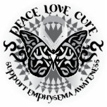 Emphysema Tribal Butterfly Photo Cutouts
