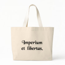 Empire and liberty. canvas bag