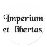 Empire and liberty. sticker