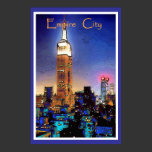 Empire City, travel poster posters