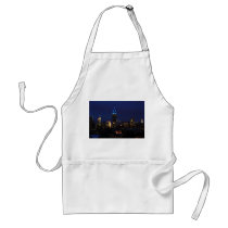 Empire State Building all in Blue, NYC Skyline Apron