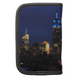 Empire State Building all in Blue, NYC Skyline Folio Planner