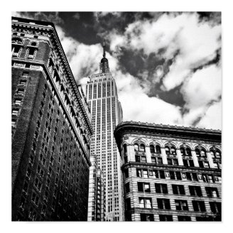 Empire State Building and Skyscrapers Poster