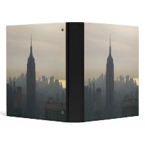Empire State Building at dusk 3 Ring Binders