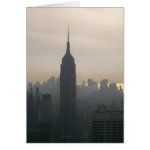 Empire State Building at dusk Greeting Card