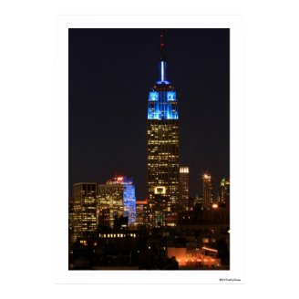 Empire State Building Blue for Autism 2012 Posters