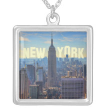 Empire State Building del horizonte de NYC, comerc Colgantes Personalizados