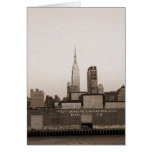 Empire State Building from Hudson River NYC Greeting Cards