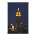 Empire State Building in Yellow 01 Canvas Prints