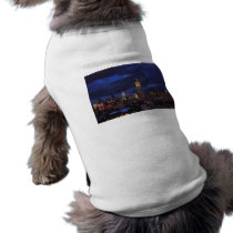 Empire State Building in Yellow, Twilight Sky 02 Pet T Shirt