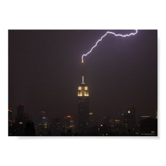 Empire State Building Lightning Strike #1 Poster