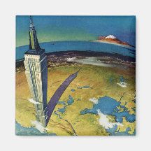Empire State Building New York City del vintage Imán Para Frigorífico