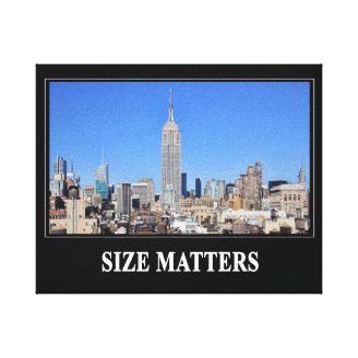 Empire State Building, NYC Skyline: Size Matters Canvas Prints