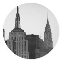 Empire State Building Photo Round Sticker