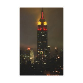 Empire State Building Red, Yellow: Lunar New Year Gallery Wrapped Canvas
