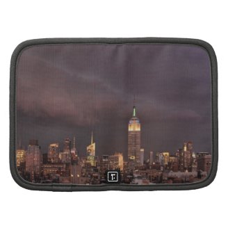 Empire State Building, shark-like cloud approaches Folio Planners
