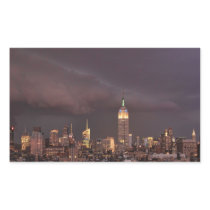 Empire State Building, shark-like cloud approaches Stickers