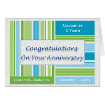 Employee Anniversary Cards
