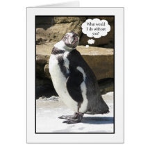 Employee Appreciation Thank You Card - Penguin