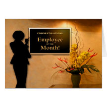 Employee of the Month Congratulations Greeting Card