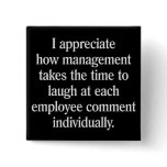 Employee Suggestion Box Pinback Buttons