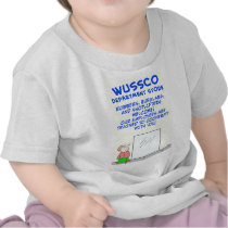 employee trained cooperate wussco t-shirts