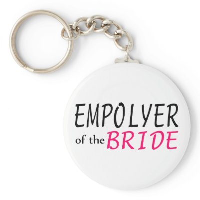 Employer Of The Bride Keychain