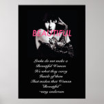 #EMPOWER Woman Classy Art Quote Glossy Poster