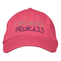 Empowered Princess embroidered hats by MayhemChaos Empowered Princess embroidered hats