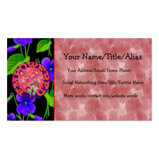Empowered Woman Business Card Templates (front side)