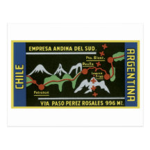 Empresa ANdina Del Sud, Chile, Argentina Postcard