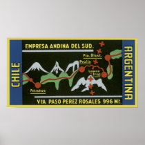 Empresa ANdina Del Sud, Chile, Argentina Print