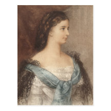 Empress Elisabeth of Austria - Portrait of Sisi Post Cards
