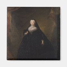 Empress Elizabeth in Black Domino, 1748 Refrigerator Magnets