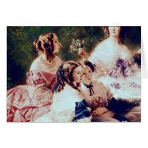 Empress Eugenie  and her Ladies in Waiting Greeting Cards