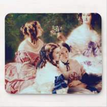 Empress Eugenie  and her Ladies in Waiting Mousepad