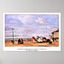 Empress Eugenie On The Beach At Trouville Print