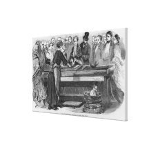 Empress Eugenie silvering a mirror Gallery Wrap Canvas